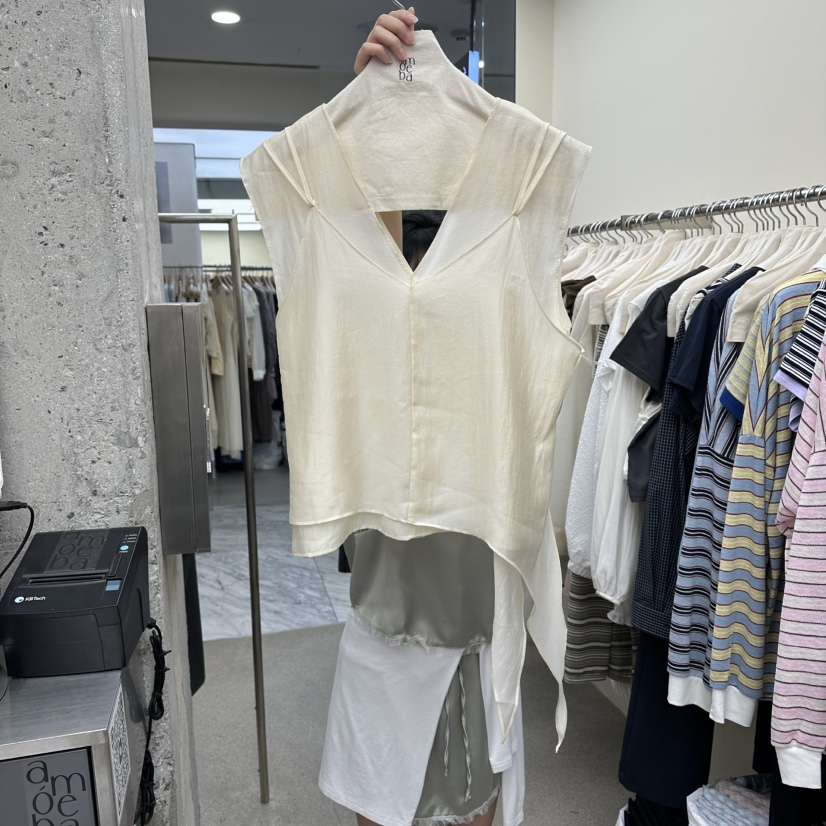 AMOEBA韓國直郵女士新品26春夏職業熱賣襯衫蕾絲衫不含項鏈AMOEBA襯衫/蕾絲衫