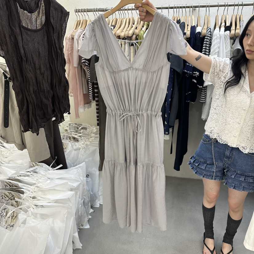 FOUNDATION韓國東大門代購女士新品26春夏推薦職業連衣裙FOUNDATION連衣裙