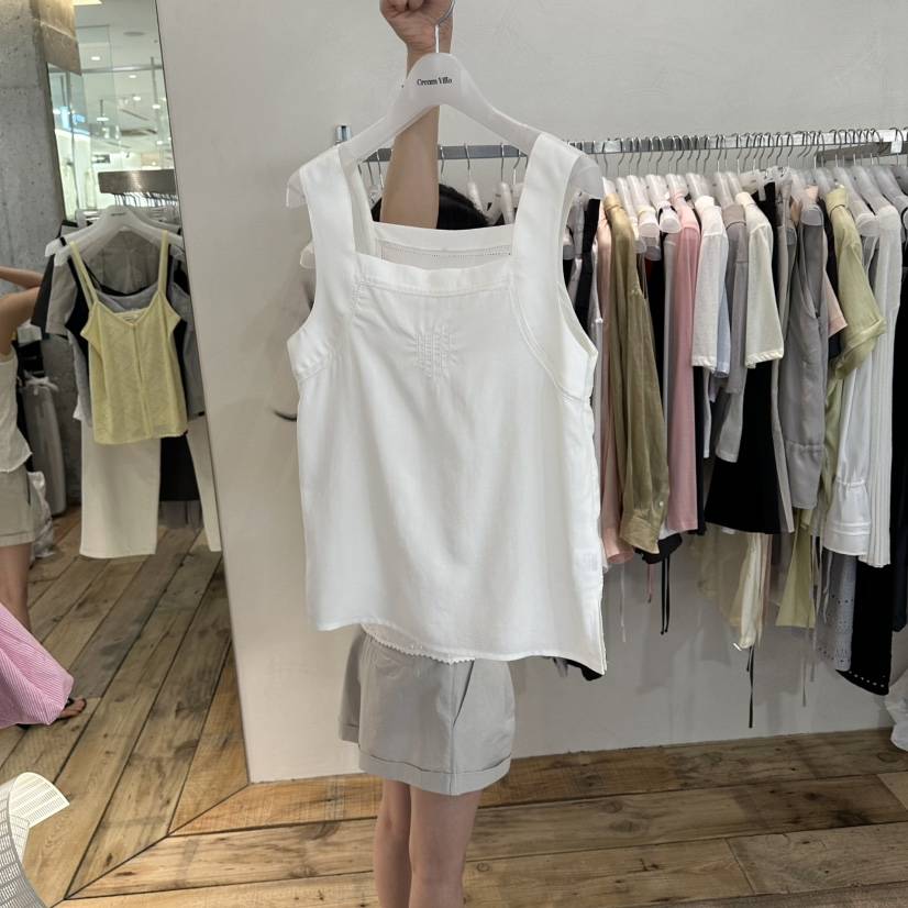 CREAM VILLA韓國直郵女士新品26春夏吊帶背心CREAMVILLA吊帶/背心