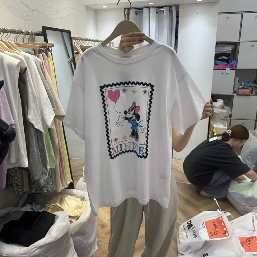 DE LINE韓國代購女裝新品時尚26夏季人氣職業熱賣26春夏T恤DE LINET恤