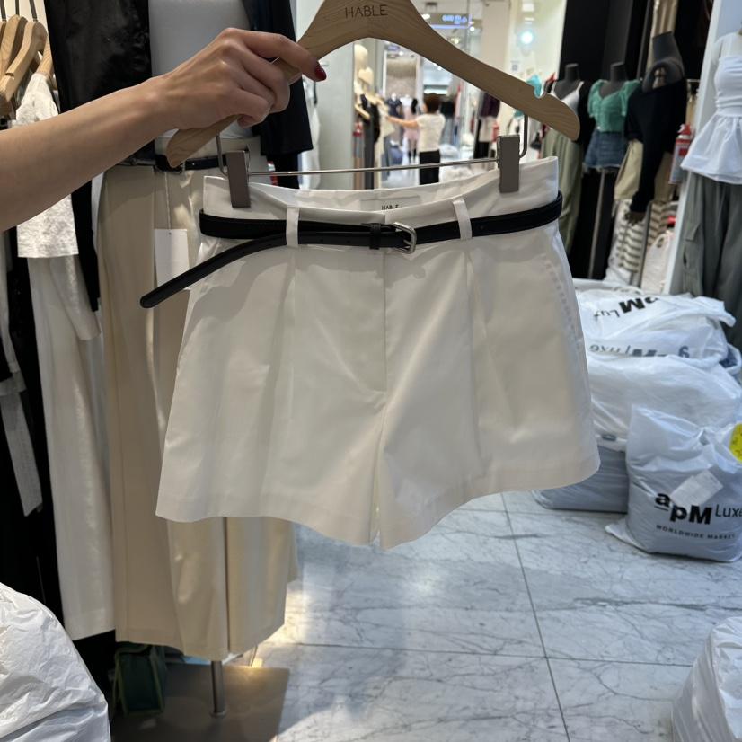 HABLE韓國直郵女士新品26夏季人氣推薦熱賣26春夏短褲不含腰帶HABLE短褲