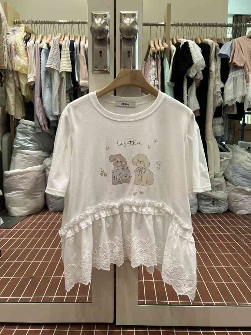 BE&amp;BE韓國直郵女士新品熱賣26春夏26夏季休閑推薦T恤BE&beT恤