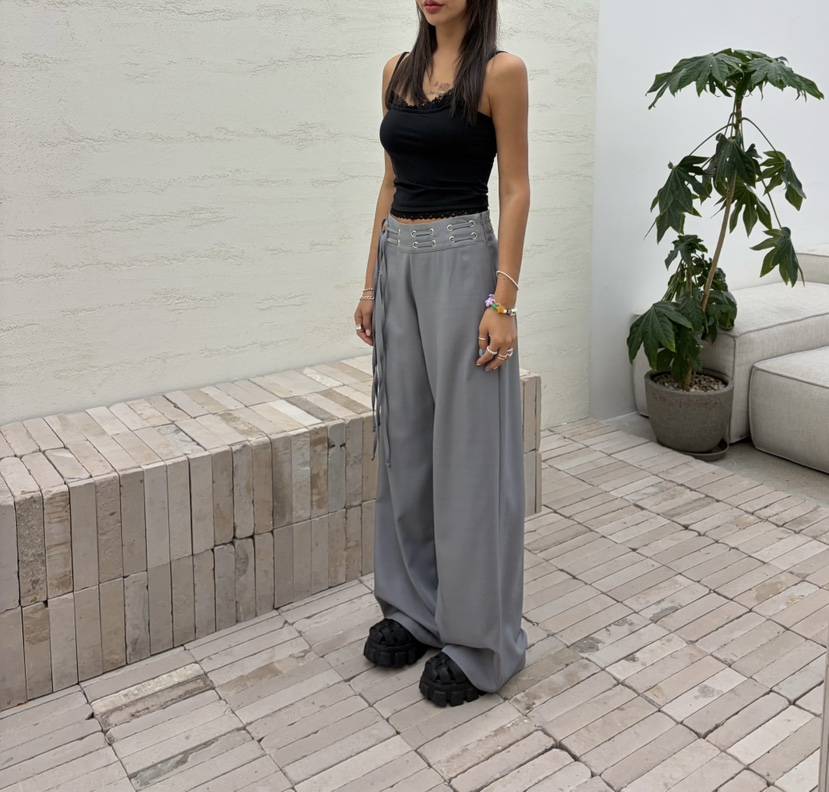 CUCUMBER韓國直郵實拍女士新款職業時尚休閑推薦休閑褲孔眼CUCUMBER休閑褲