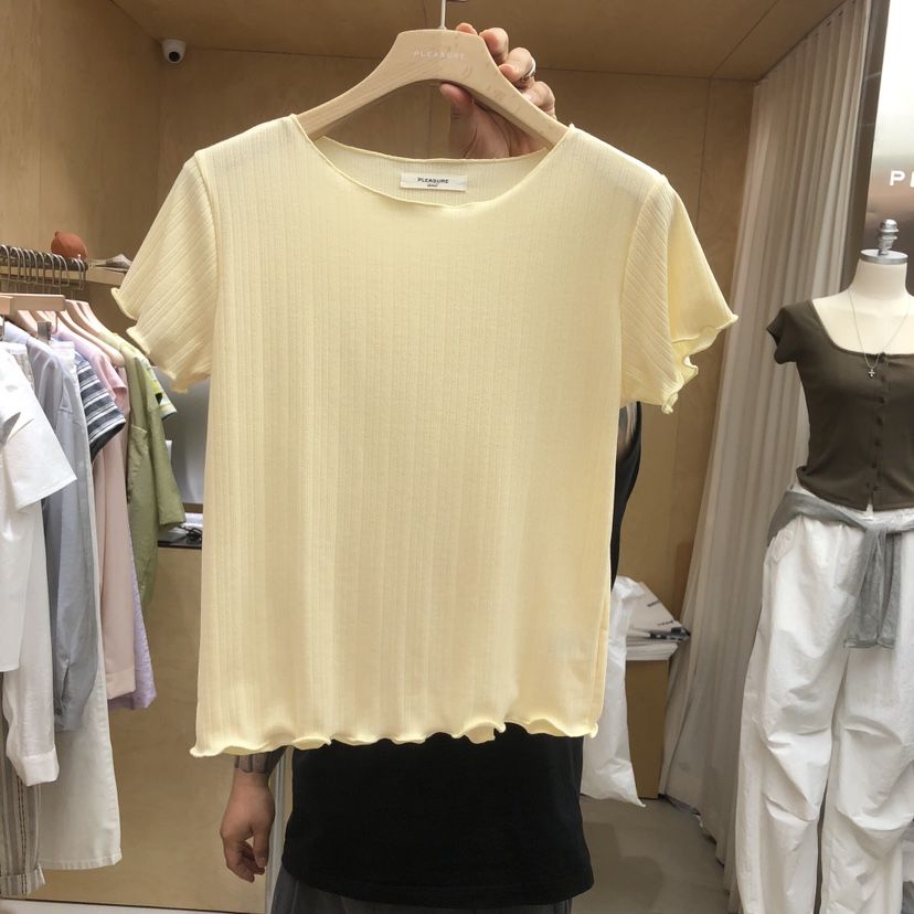 PLEASURE韓國直郵實拍女裝新品26春夏26夏季人氣熱賣推薦T恤PLEASURET恤