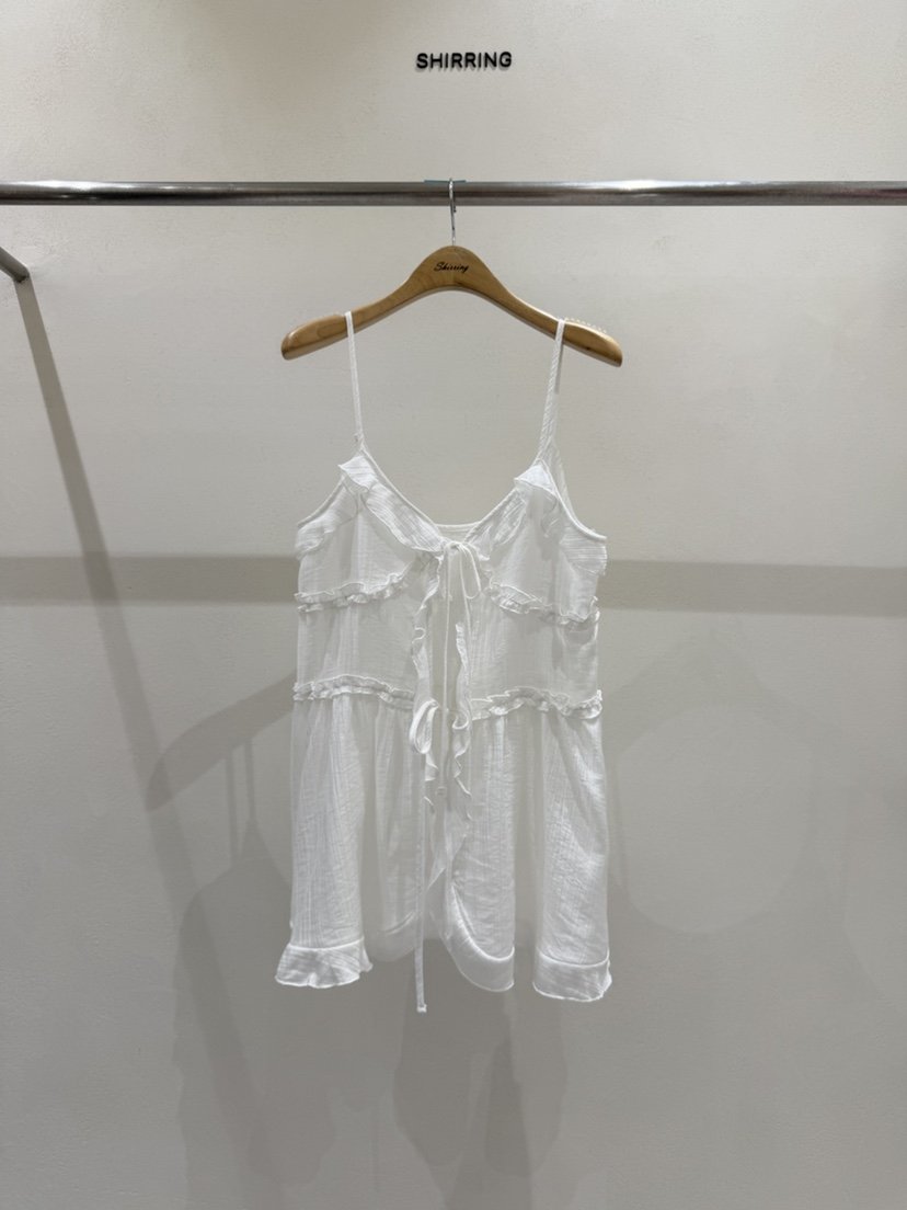 SHIRRING韓國直郵實拍女裝新款熱賣休閑推薦職業吊帶背心SHIRRING吊帶/背心