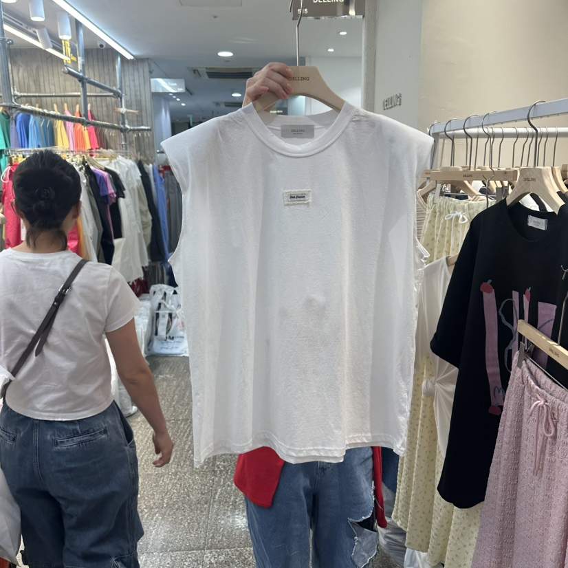 DELLING韓國東大門代購女裝新款職業人氣26夏季休閑吊帶背心DELLING吊帶/背心