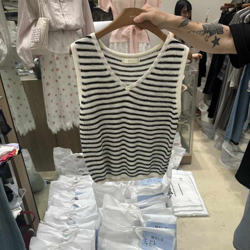 MELO韓國直郵實拍女士新款26夏季職業人氣時尚推薦吊帶背心MELO吊帶/背心