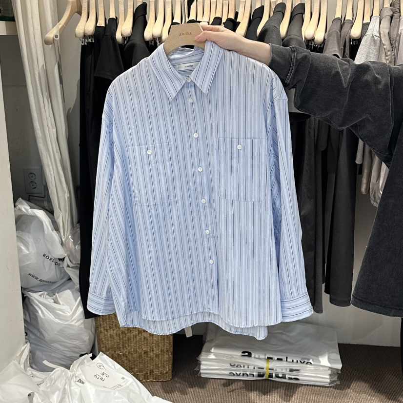 LE BUTTER韓國東大門直郵女裝新品26夏季職業襯衫蕾絲衫LE BUTTER襯衫/蕾絲衫