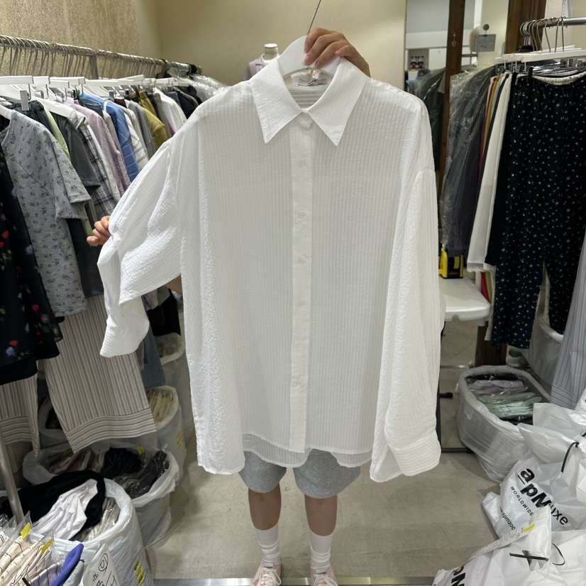 REFLAT韓國直郵女士新款26春夏職業26夏季人氣襯衫蕾絲衫REFLAT襯衫/蕾絲衫