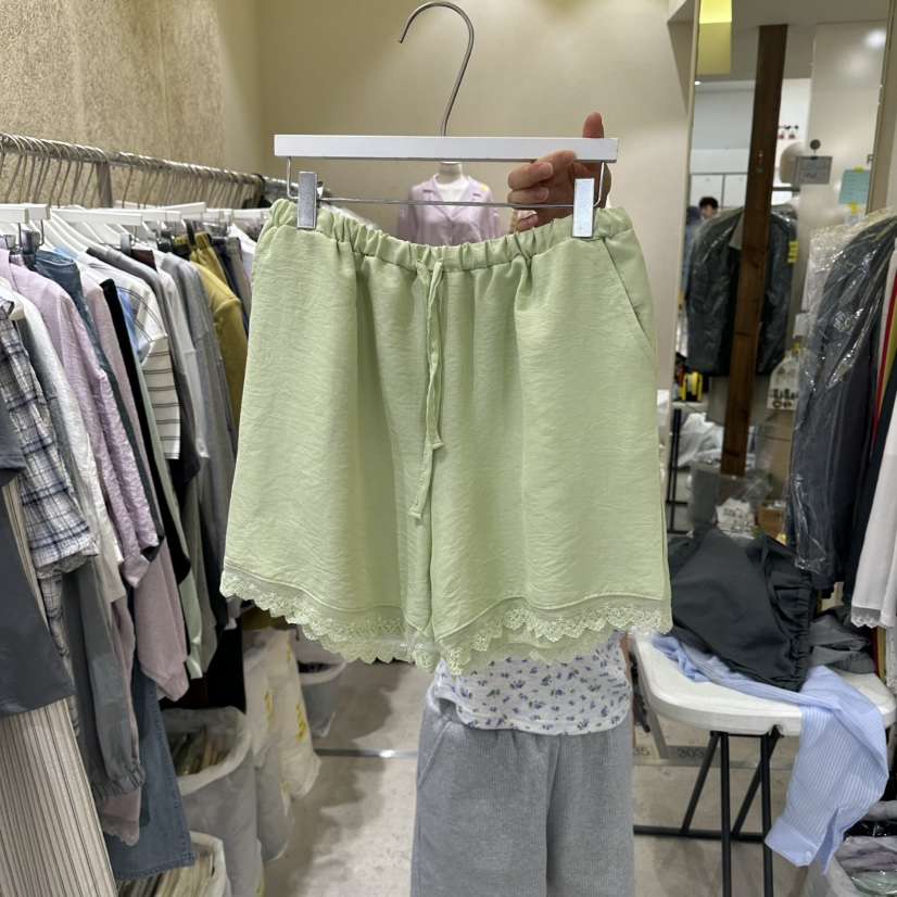 REFLAT韓國直郵女士新品人氣熱賣休閑時尚職業26春夏短褲緞面REFLAT短褲