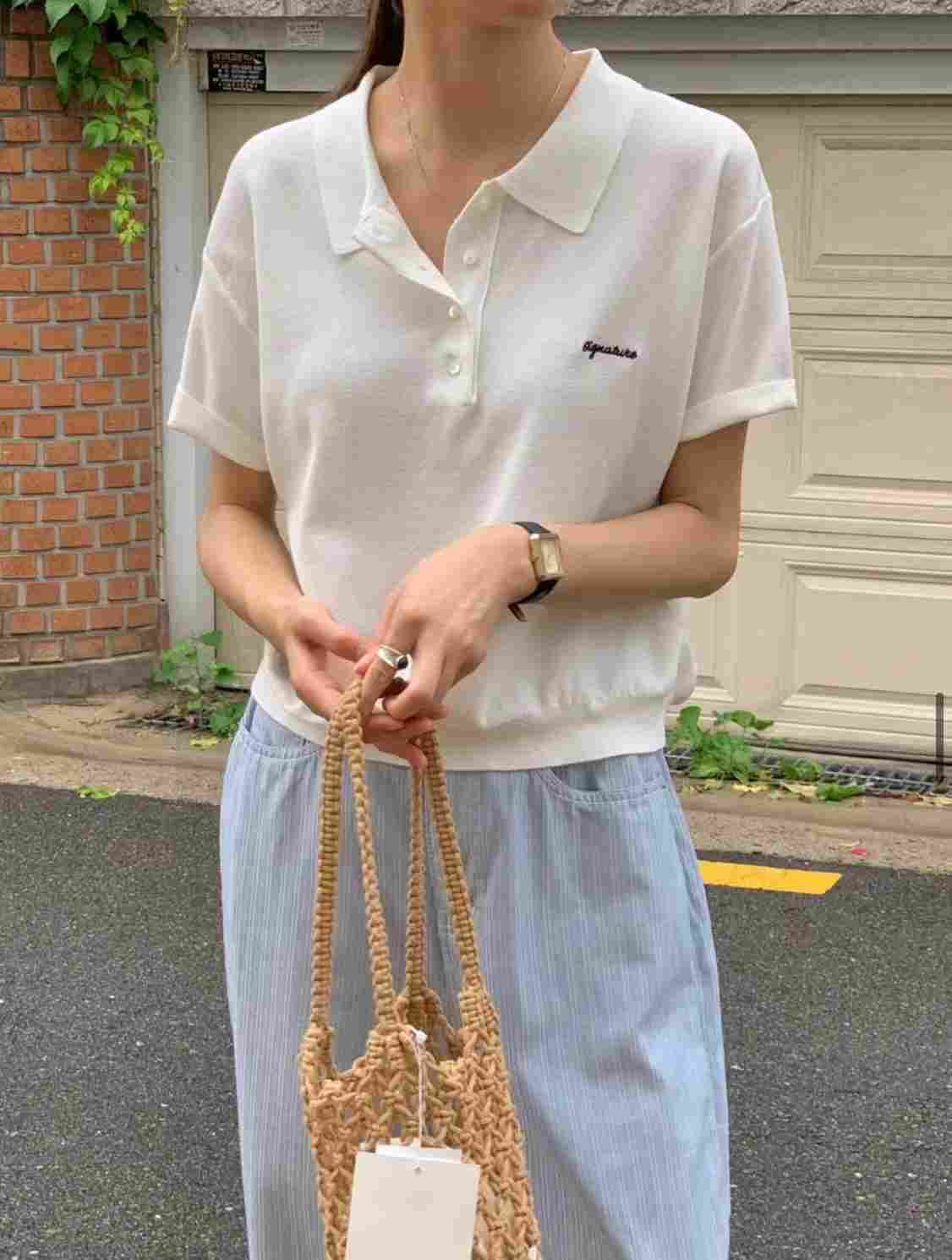 SIGNATURE韓國東大門直郵女裝新品26春夏熱賣時尚職業T恤SIGNATURET恤
