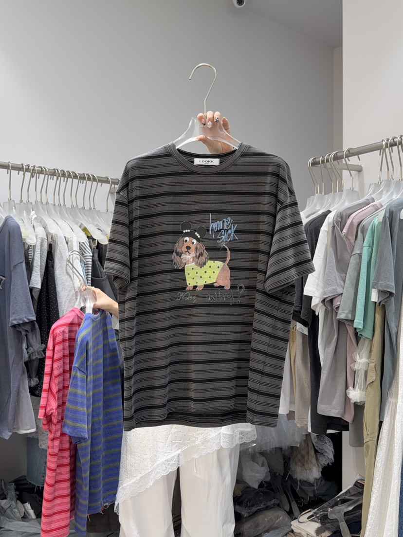 LOOKK/MIMME韓國東大門代購女裝新品人氣26春夏26夏季T恤LOOKK/MIMMET恤