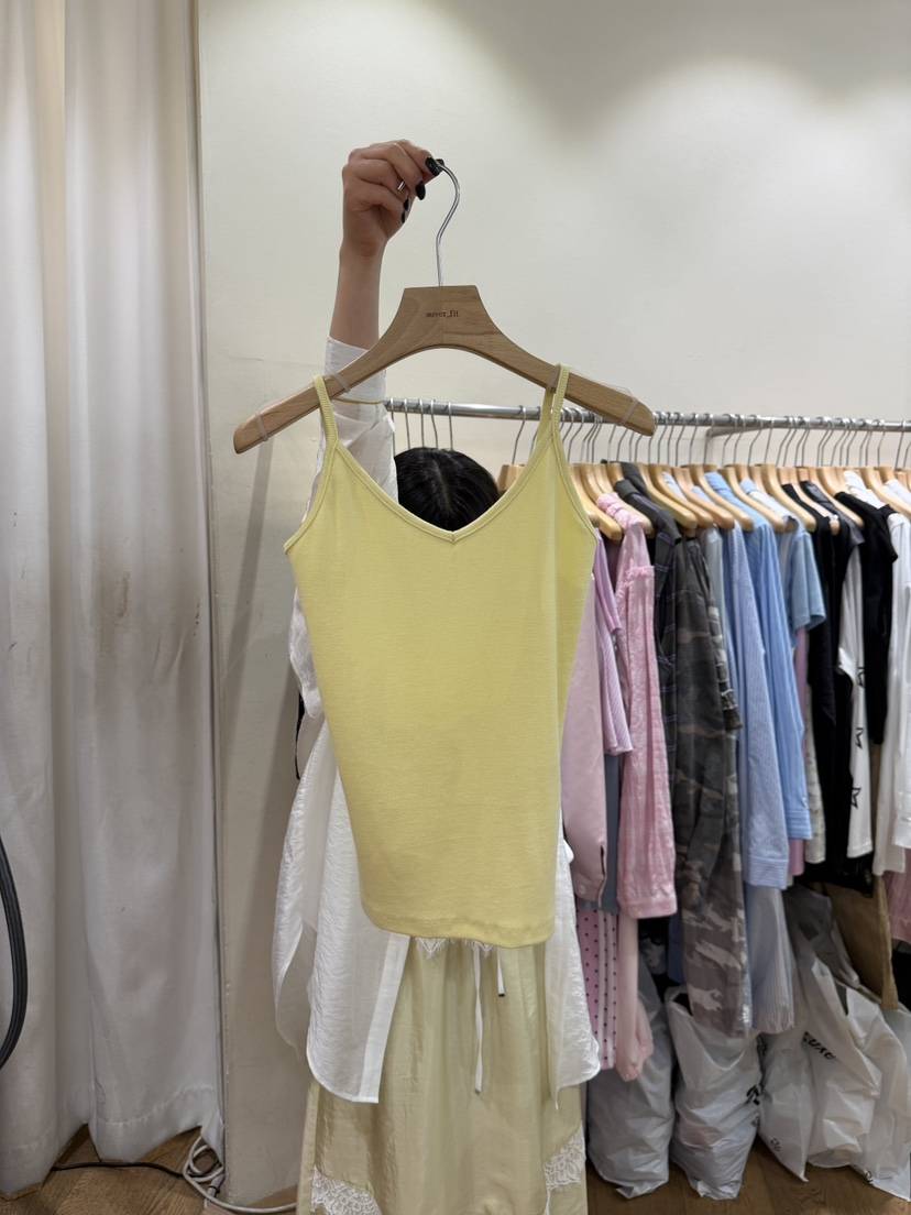 AUVERFIT韓國代購女裝新品職業休閑人氣26夏季26春夏吊帶背心AUVERFIT吊帶/背心