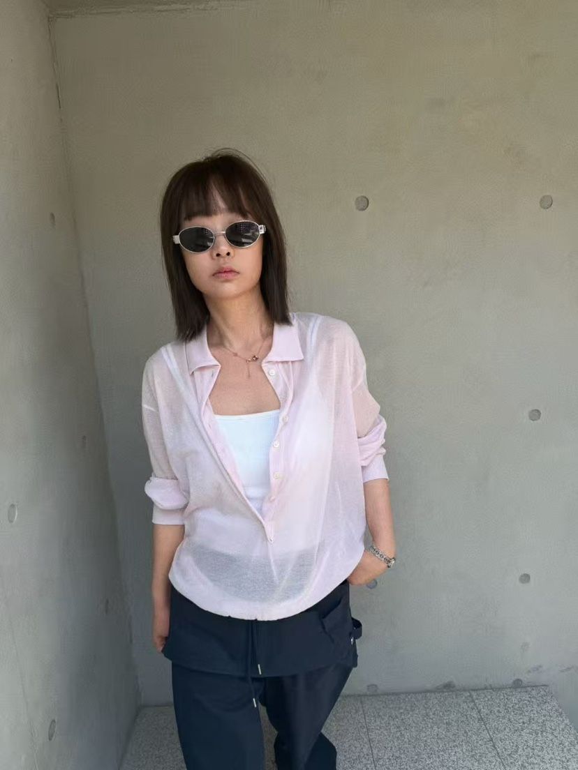 OLI SEOUL韓國代購女士新款熱賣推薦26夏季26春夏針織衫透明OLI SEOUL針織衫