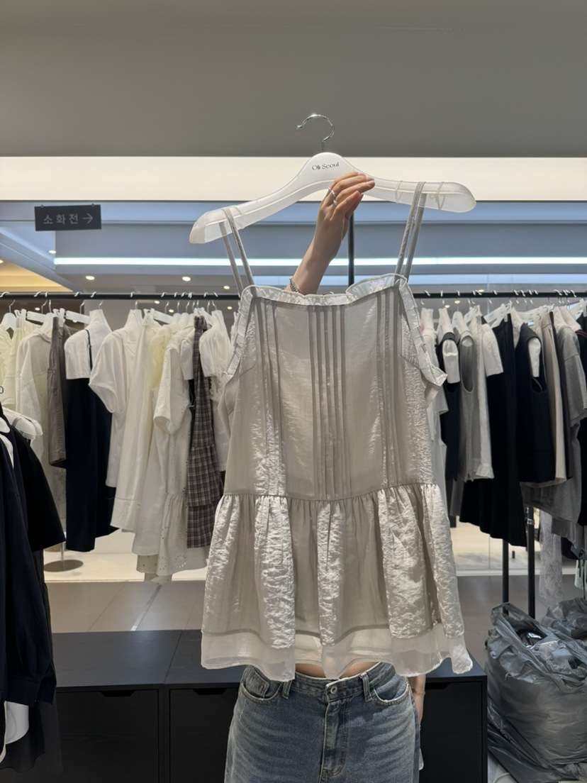 OLI SEOUL韓國代購女裝新品職業26夏季熱賣時尚吊帶背心OLI SEOUL吊帶/背心