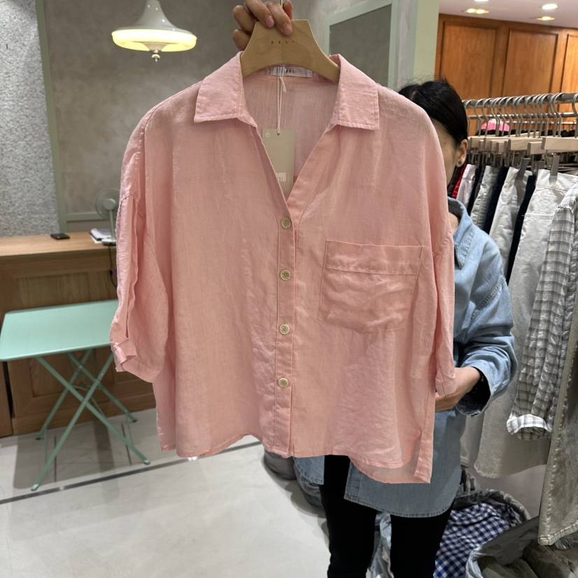 DELI JENNY韓國代購女士新品推薦人氣熱賣休閑襯衫蕾絲衫DELI JENNY襯衫/蕾絲衫