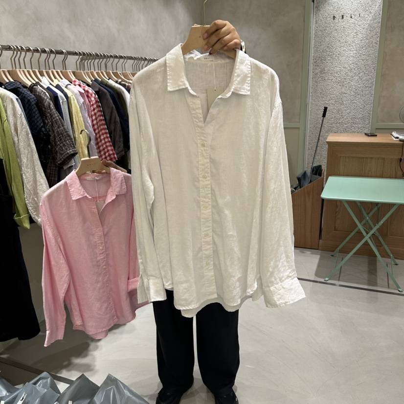 DELI JENNY韓國直郵女士新品人氣時尚推薦熱賣襯衫蕾絲衫DELI JENNY襯衫/蕾絲衫