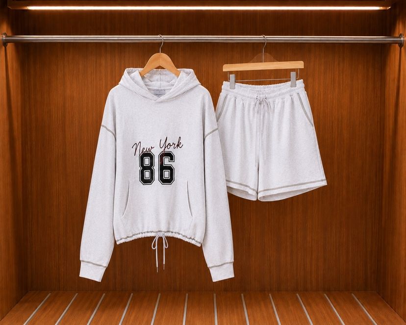OURWAVE/OUR ROOM韓國直郵女士新品26夏季套裝連帽衫套裝Our Wave/Our Room套裝