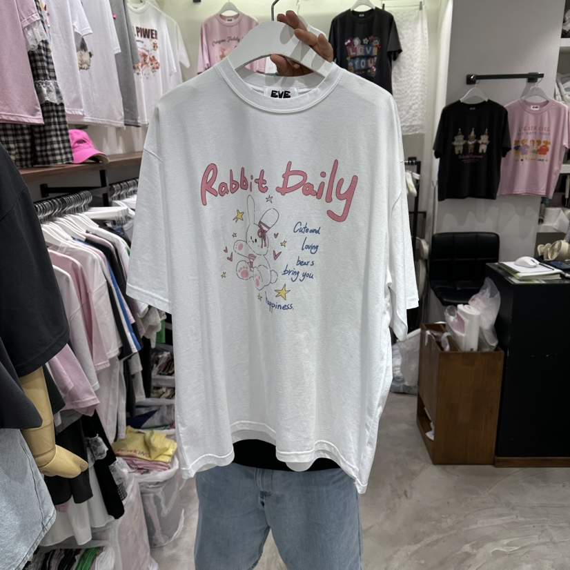 EVE韓國代購女裝新品26夏季時尚熱賣休閑26春夏人氣職業T恤EVET恤
