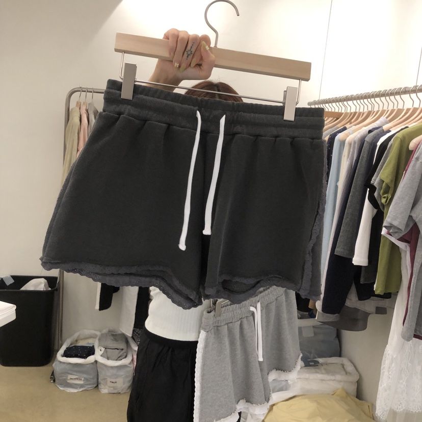 MUNSELL東大門實拍韓國女裝新品時尚人氣26夏季26春夏短褲MUNSELL短褲
