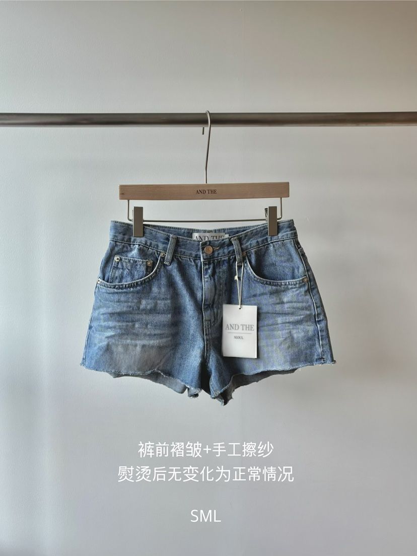 AND THE韓國直郵女士新品推薦26春夏休閑人氣熱賣時尚短褲AND THE短褲