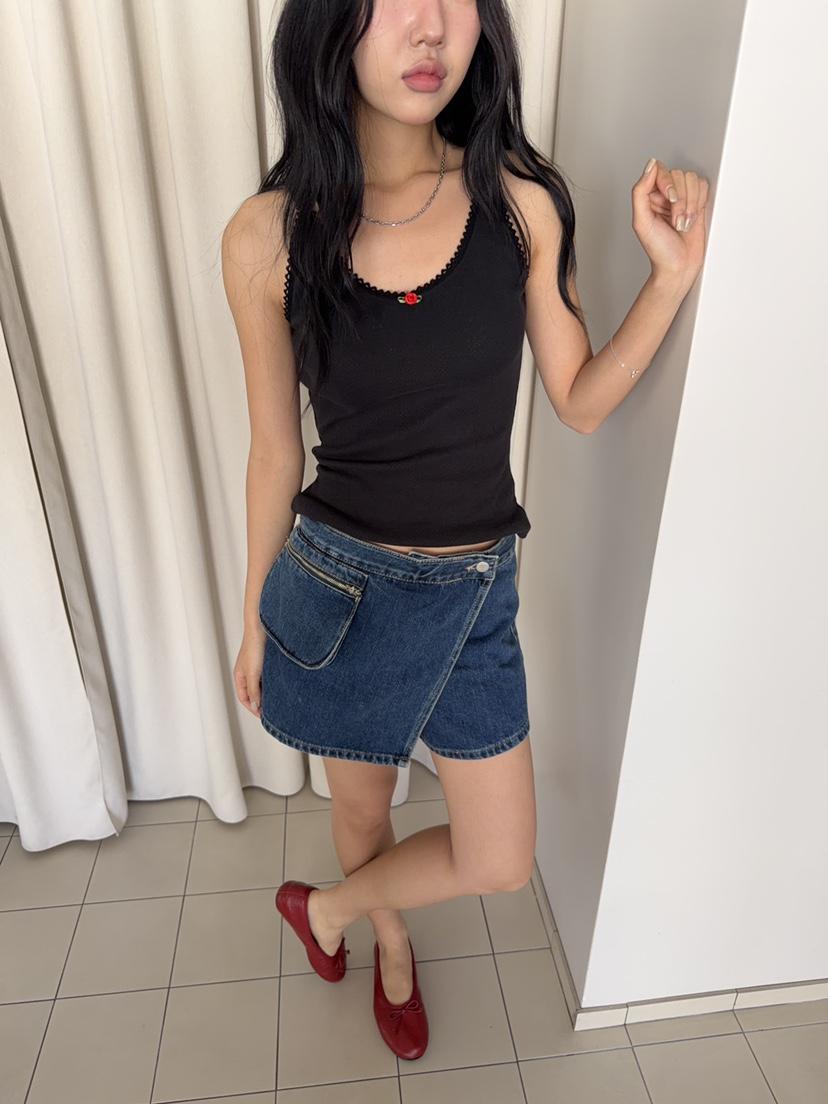 SUNDER MARKET東大門實拍韓國女裝新款26春夏職業吊帶背心SUNDER MARKET吊帶/背心