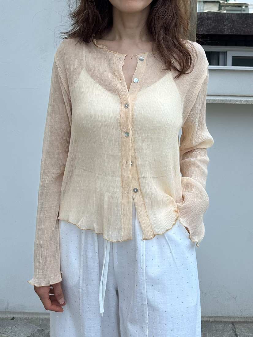 CLASSY-O韓國直郵女裝新款26春夏推薦26夏季長袖T恤褶裥CLASSY-O長袖T恤