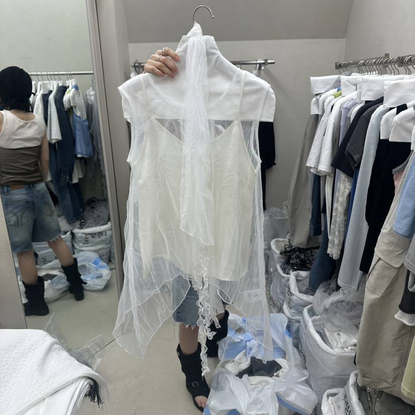 ASCEND東大門實拍韓國女裝新品職業26夏季休閑套裝套裝圍巾ASCEND套裝