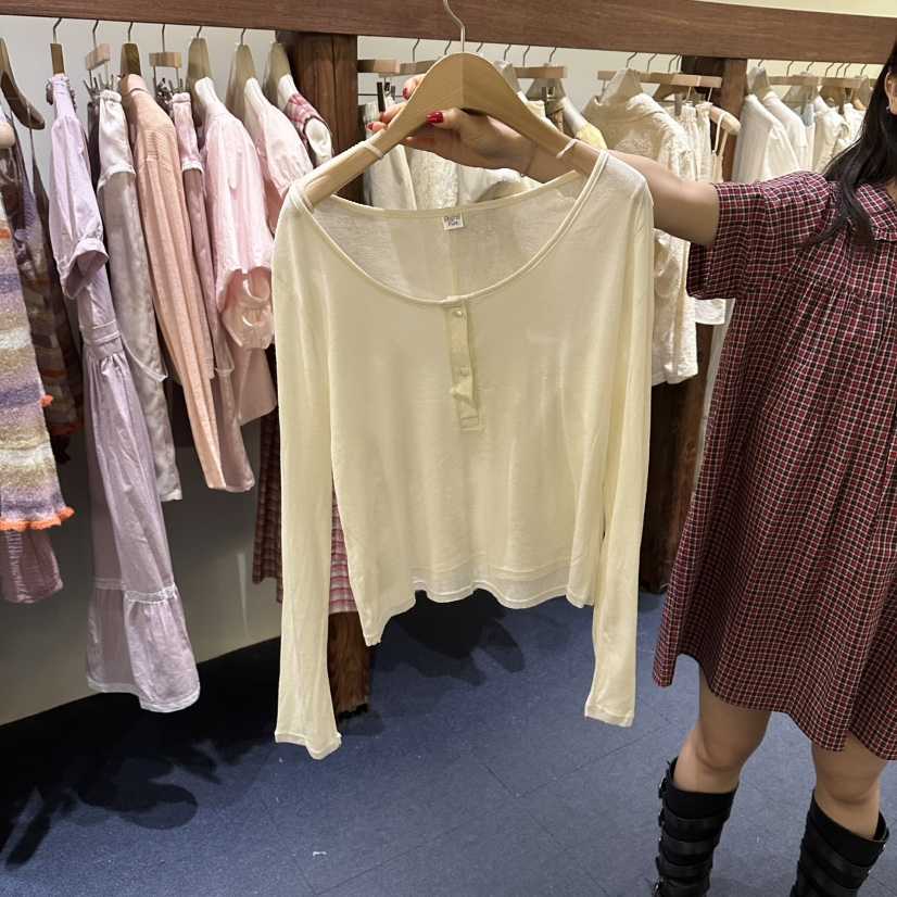 FURE韓國直郵女裝新品時尚26春夏人氣休閑26夏季推薦長袖T恤FURE長袖T恤