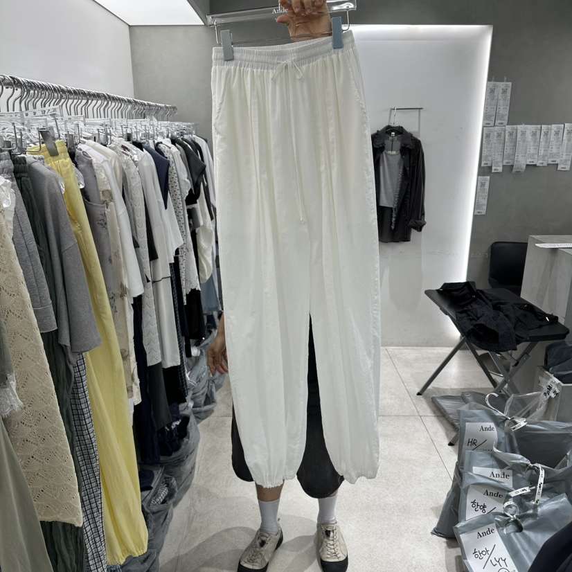 ANDE韓國東大門代購女士新品26春夏26夏季休閑褲褶裥紗布Ande休閑褲