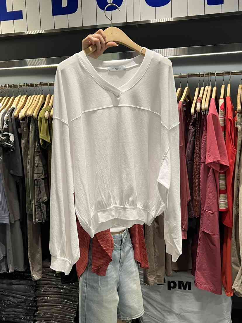 EL BOSQUE韓國代購女裝新款人氣休閑職業推薦26夏季長袖T恤EL BOSQUE長袖T恤