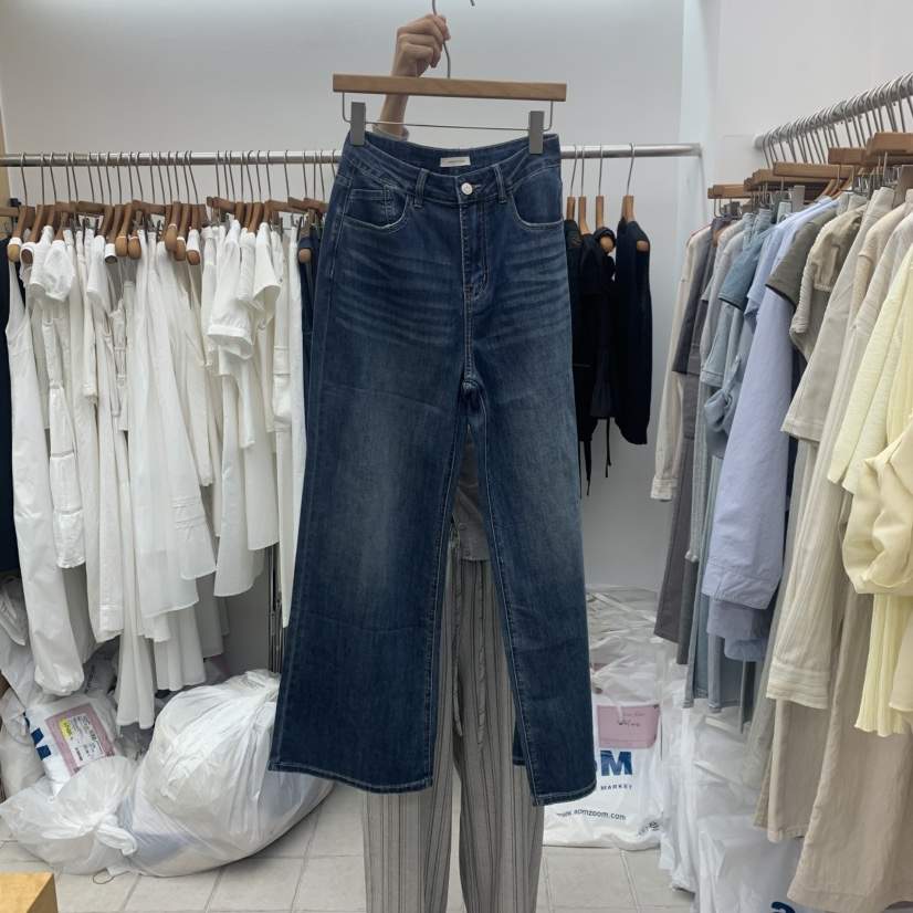 DRESS ROOM韓國直郵女士新品26春夏休閑職業人氣推薦牛仔褲DRESS ROOM牛仔褲