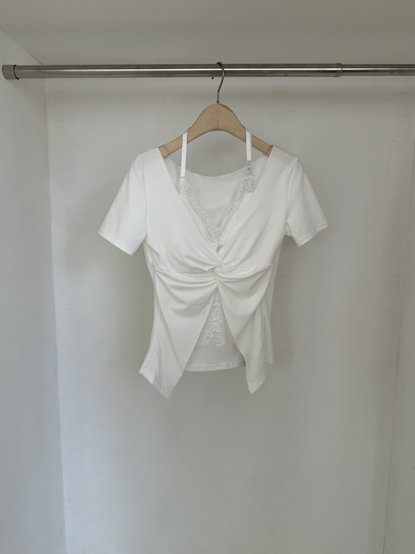 JOURNEY韓國東大門代購女士新品26夏季26春夏人氣T恤假兩件JOURNEYT恤