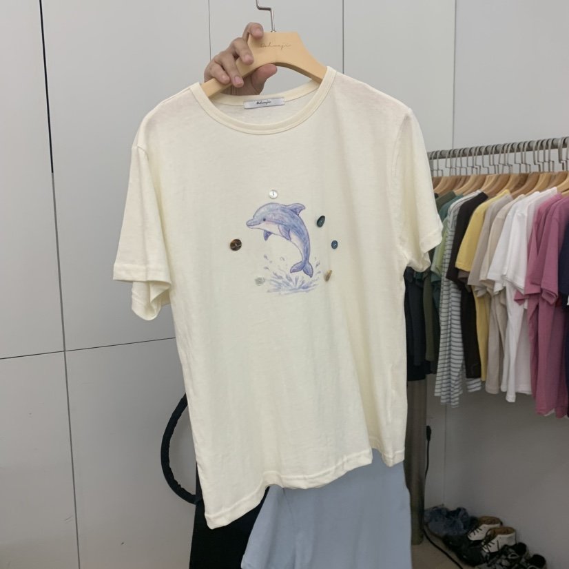 DOHWAJI東大門實拍韓國女士新品人氣休閑推薦職業熱賣T恤DOHWAJIT恤