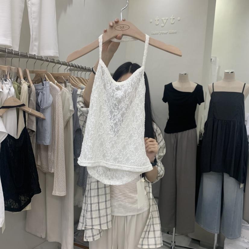 TAKE YOUE TIME韓國代購女士新品26春夏26夏季吊帶背心蕾絲TAKE YOUE TIME吊帶/背心