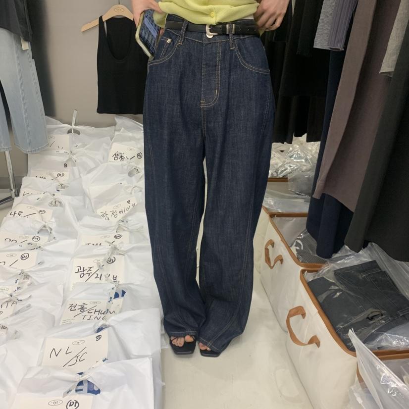 TAKE YOUE TIME韓國直郵女裝新品人氣牛仔褲不含腰帶水洗TAKE YOUE TIME牛仔褲