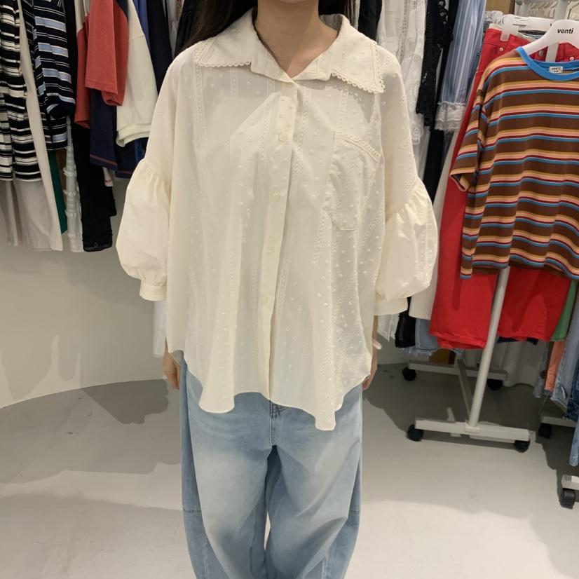 VENTI韓國直郵女士新款推薦人氣26夏季職業熱賣襯衫蕾絲衫VENTI襯衫/蕾絲衫