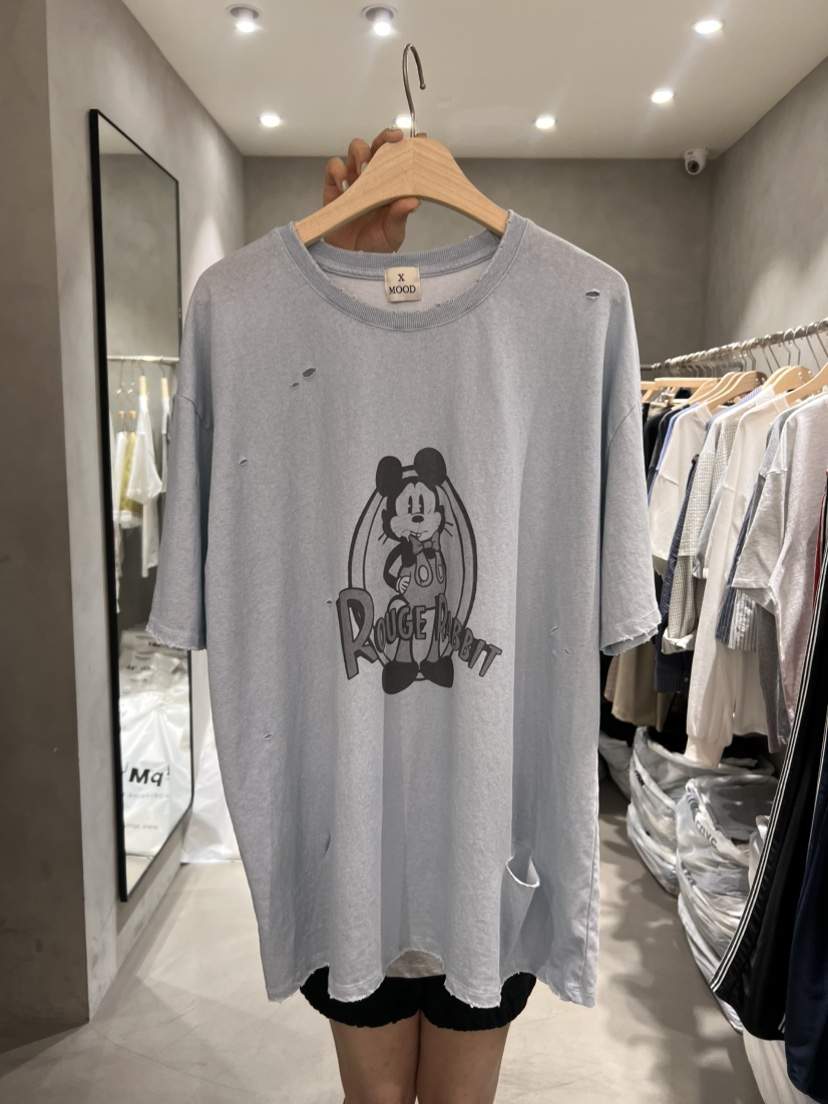 X-MOOD韓國直郵女士新款26夏季推薦熱賣職業人氣26春夏T恤X-MOODT恤