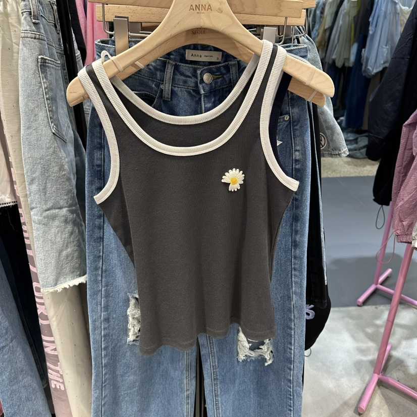 ANNA-P韓國東大門直郵女裝新品推薦職業26春夏吊帶背心花朵ANNA-P吊帶/背心