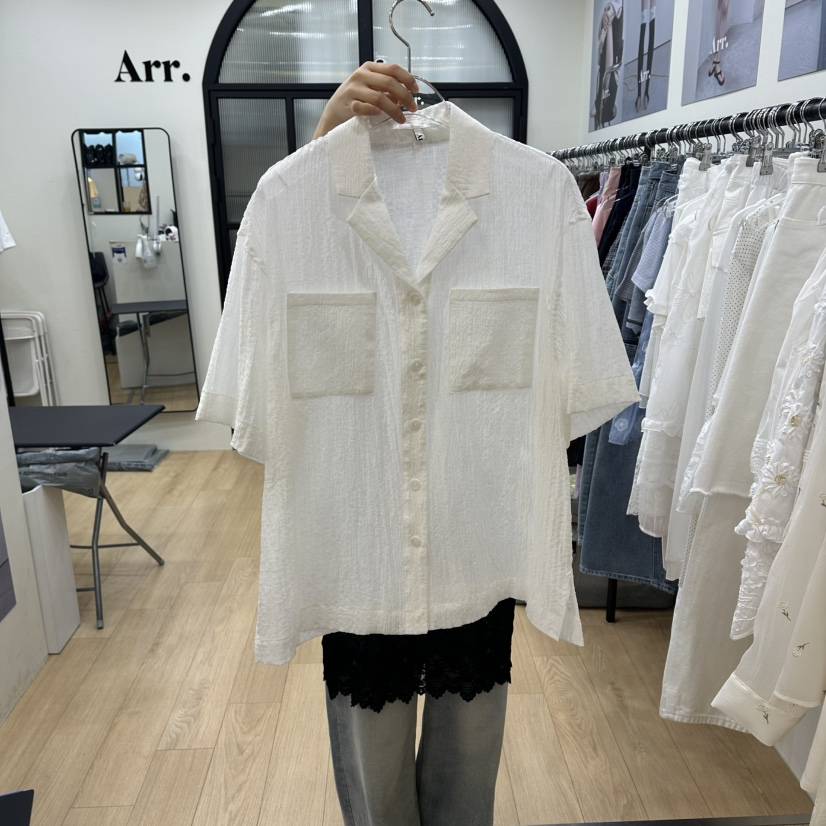 ARR韓國直郵女裝新品推薦時尚熱賣26夏季職業人氣襯衫蕾絲衫ARR襯衫/蕾絲衫