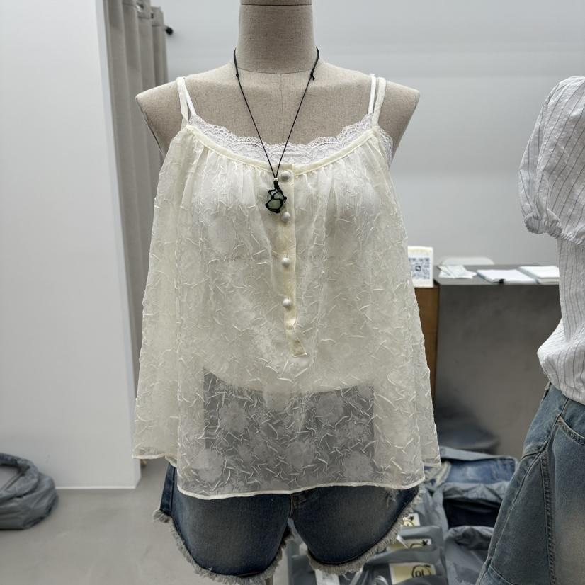 ENHANCE韓國代購女士新品時尚26春夏休閑襯衫蕾絲衫不含項鏈ENHANCE/HOPESMORE襯衫/蕾絲衫