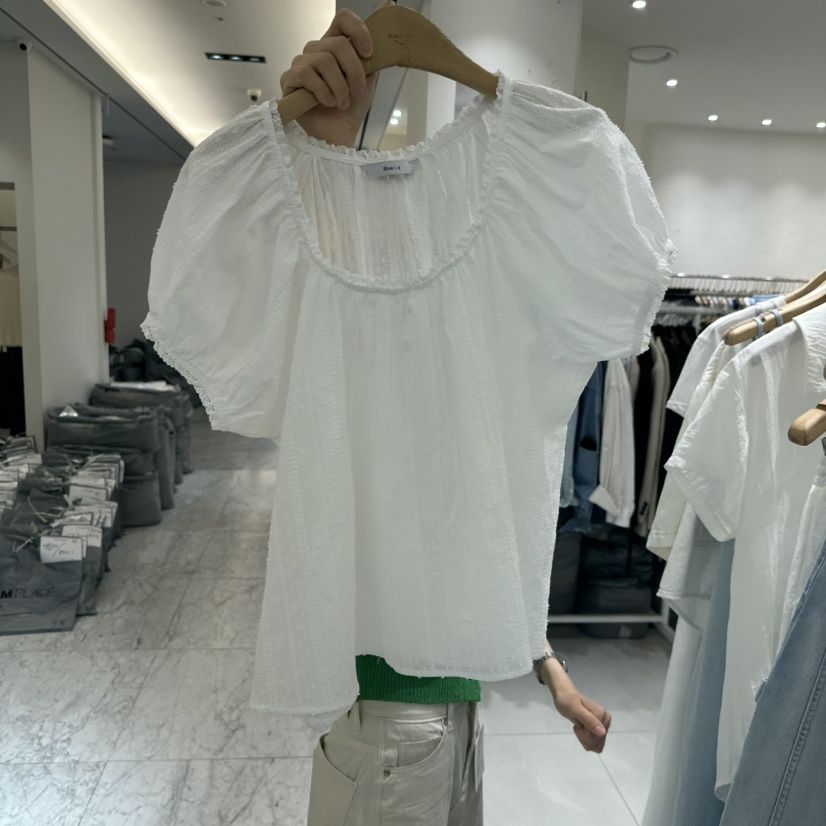 BLUEI-D/N SHARP韓國東大門直郵女士新品職業襯衫蕾絲衫Blue i-d/N SHARP襯衫/蕾絲衫