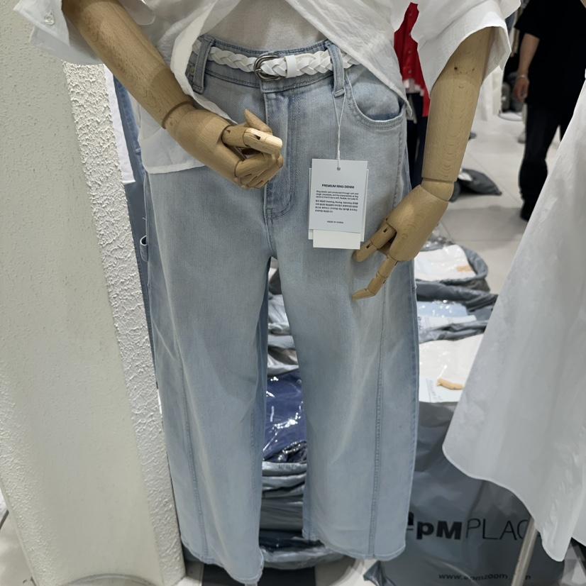 BLUEI-D/N SHARP韓國東大門代購女裝新品人氣牛仔褲不含腰帶Blue i-d/N SHARP牛仔褲