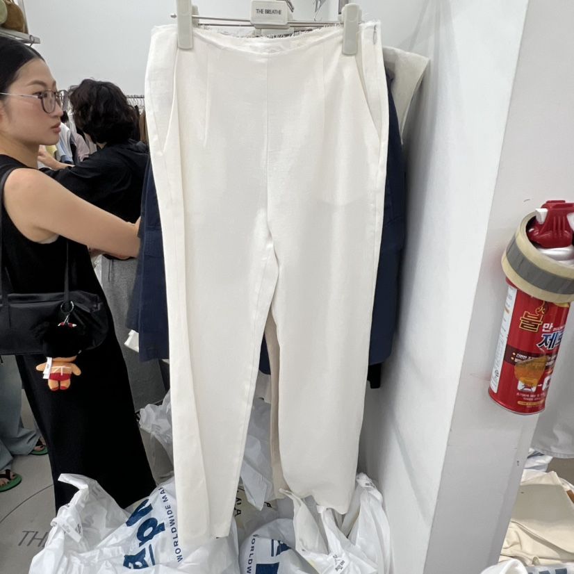 BREATHE韓國直郵女裝新款人氣推薦時尚26春夏職業休閑褲亞麻BREATHE休閑褲