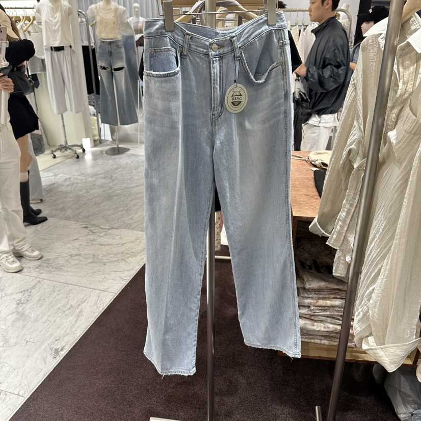 PITA/THEVERLIN韓國東大門代購女士新款26春夏牛仔褲緊身褲PITA/THEVERLIN牛仔褲