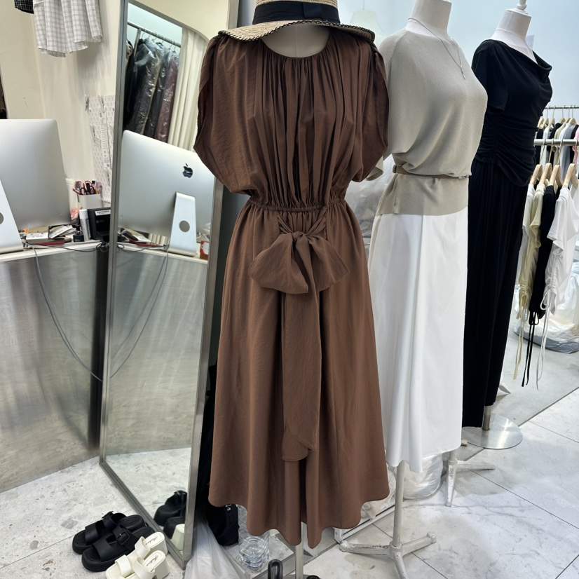 MARIGOLD韓國直郵女士新品人氣26夏季熱賣26春夏連衣裙絲帶MARIGOLD連衣裙