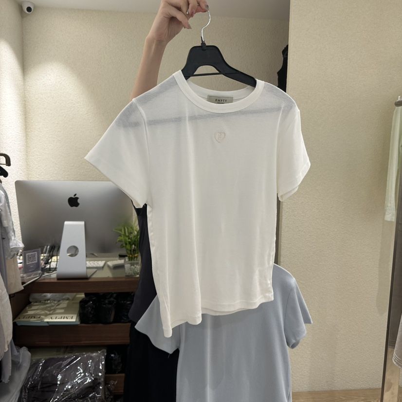 EMPTY韓國代購女士新品人氣時尚職業26春夏推薦熱賣26夏季T恤EMPTYT恤