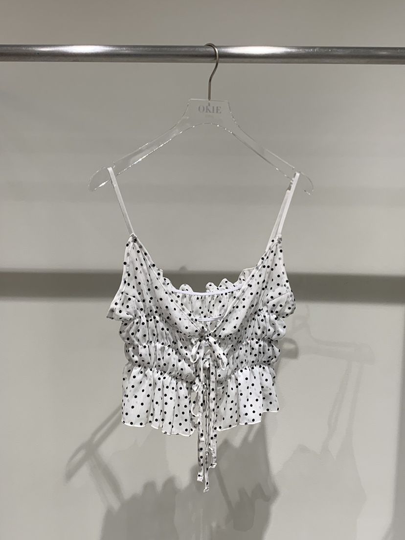 OKIE韓國東大門代購女士新品26春夏職業休閑吊帶背心透視OKIE吊帶/背心