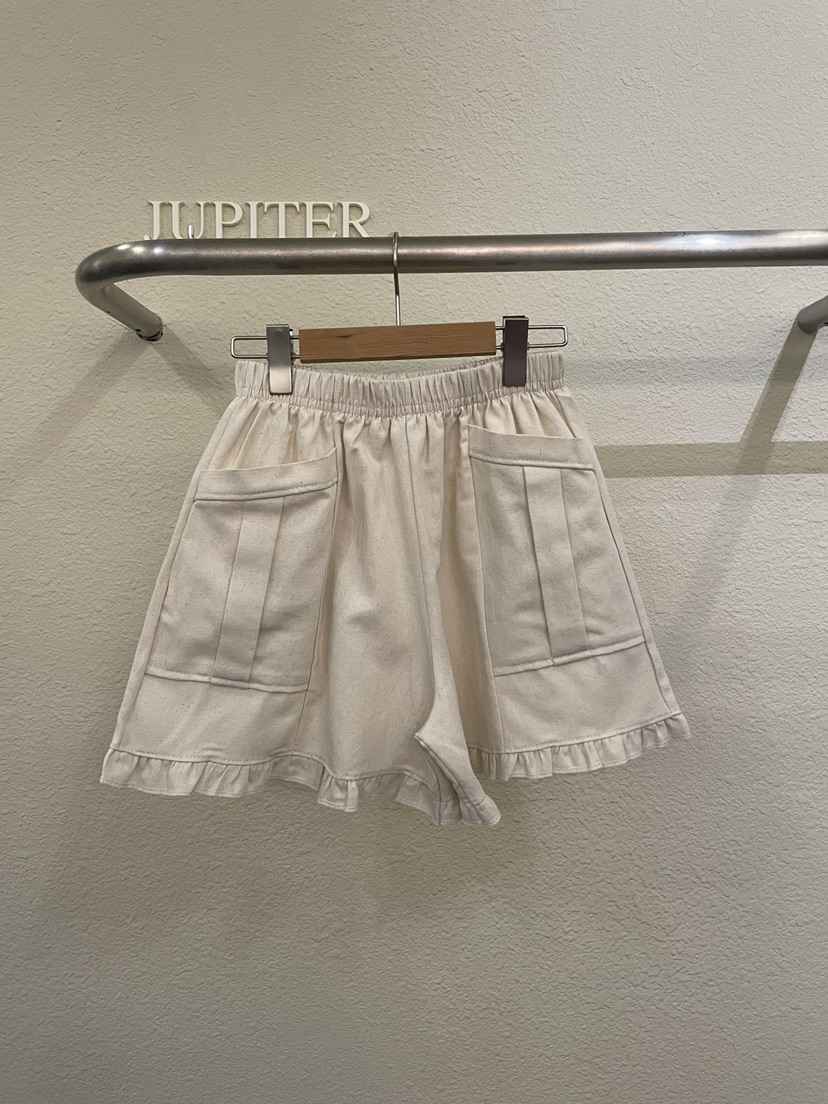 JUPITER韓國直郵女士新品推薦時尚職業熱賣休閑26夏季短褲亞麻JUPITER短褲