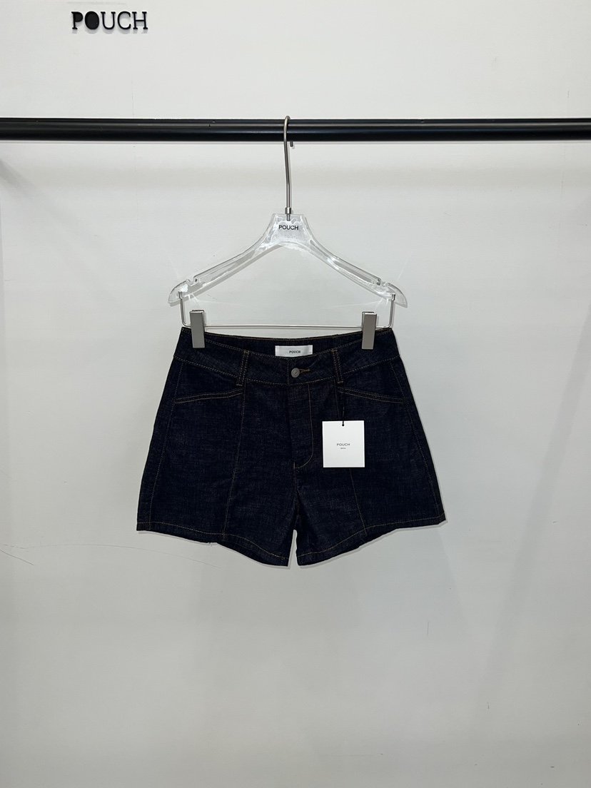 POUCH韓國直郵實拍女士新品26夏季26春夏推薦熱賣時尚短褲POUCH短褲